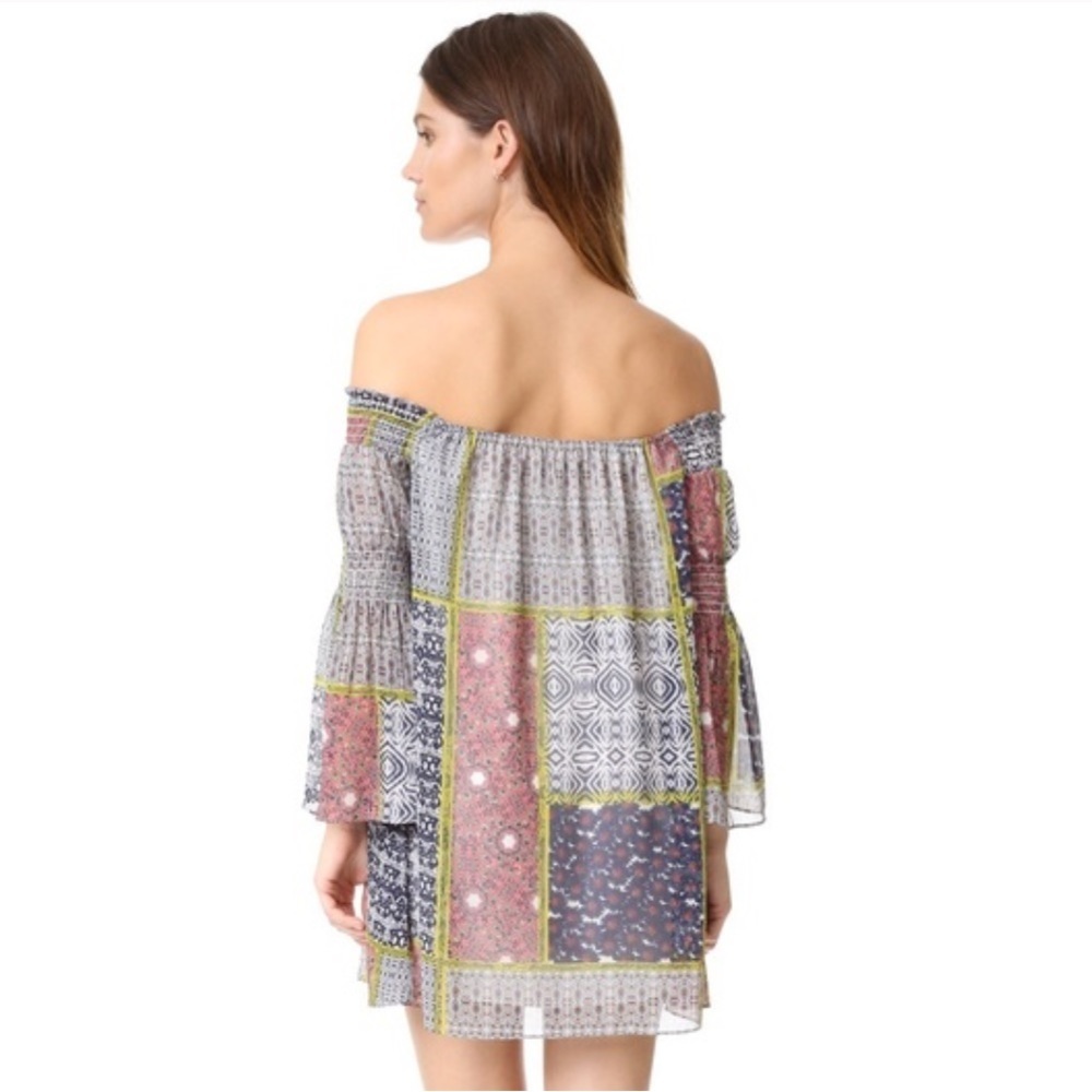 Likely Barrow Patchwork Off Shoulder Mini Dress -… - image 2